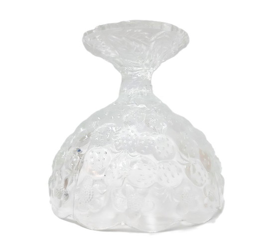 Image 1 of Vintage zware glazen kom op standaard