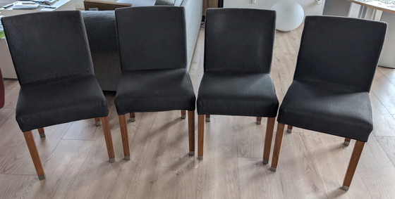 Image 1 of 4x Flexform Pausa Dining Chairs