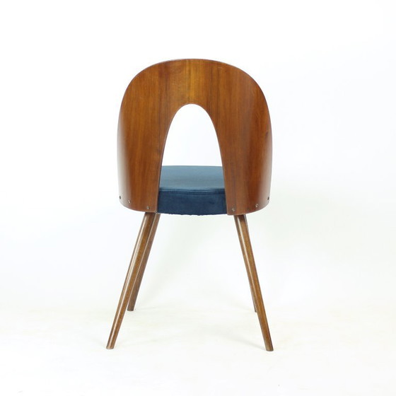 Image 1 of Set Of 6 Iconic Tatra Chairs In Walnut & Velvet By šuman, Nabytok Pravenec 1960s