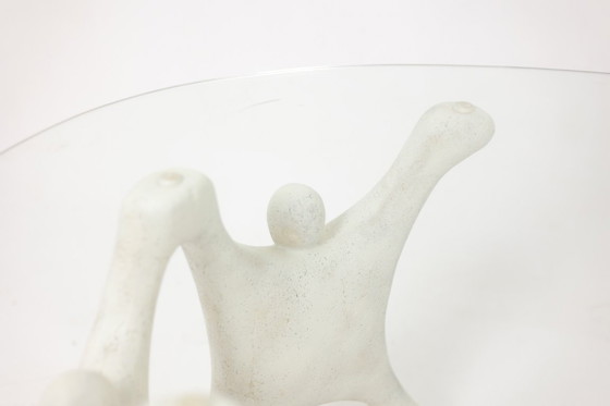 Image 1 of Tavolino da caffè in stile brutalista, scultoreo e dalle forme organiche. Anni '70.