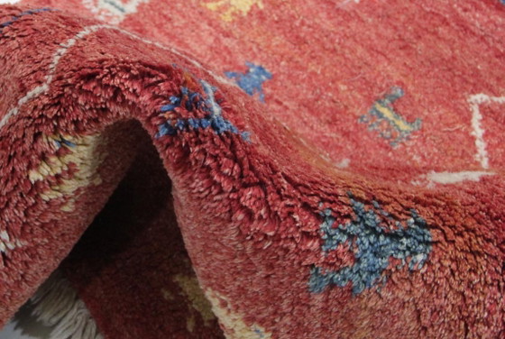Image 1 of Original Modern Perser Gabbeh Woll Teppich 155 x 122 cm Top Zustan