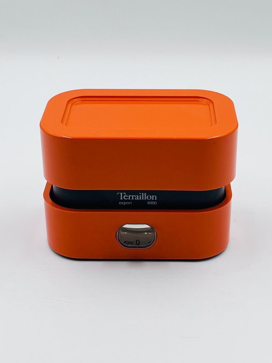Image 1 of Vintage orange Terraillon scale from the 1970s
