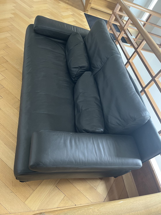 Image 1 of ROLF BENZ 6500 la classica due posti in pelle nera