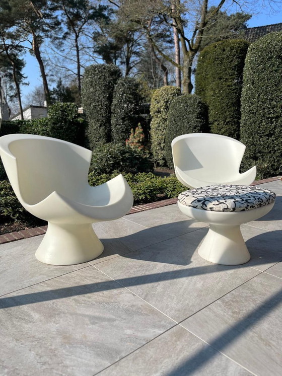 Image 1 of Ensemble complet de fauteuils lounge Karim Rashid Kite pour Label, 2004