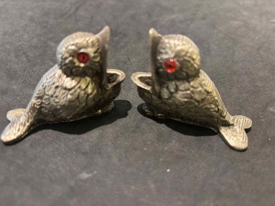 Image 1 of Antiques match hoders baby birds