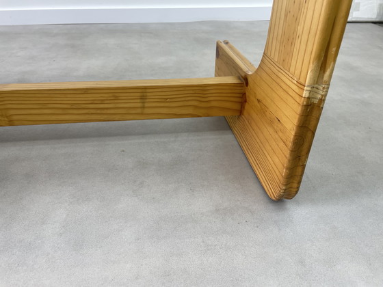 Image 1 of Brutalist Pine Dressing Table Sculptural Design 1970s