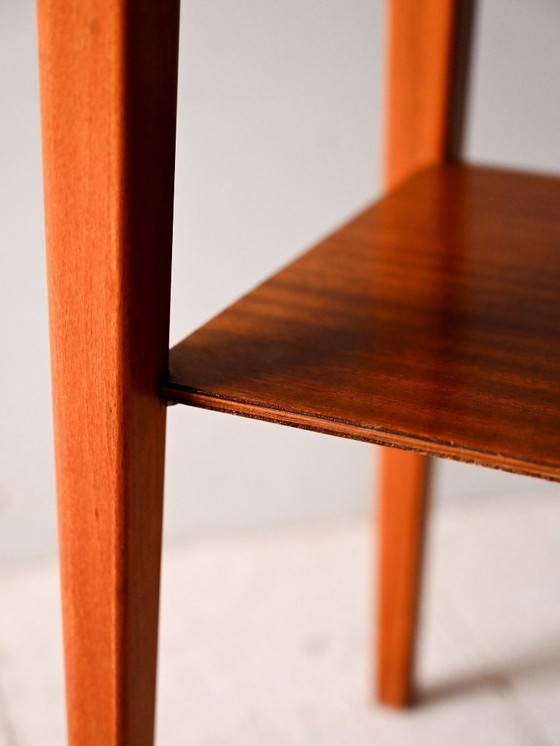 Image 1 of Comodino scandinavo in teak e mogano degli anni '50