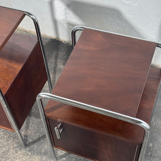 Image 1 of Bauhaus Bedside Table by Mücke-Melder, 1950s