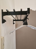Overtoom-Garderobe, schwere Qualität, 10 Bügel