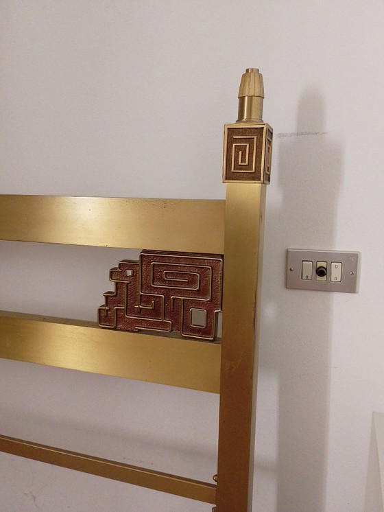Image 1 of Luciano Frigerio Brass & Bronze Bed, Italy 1970s'