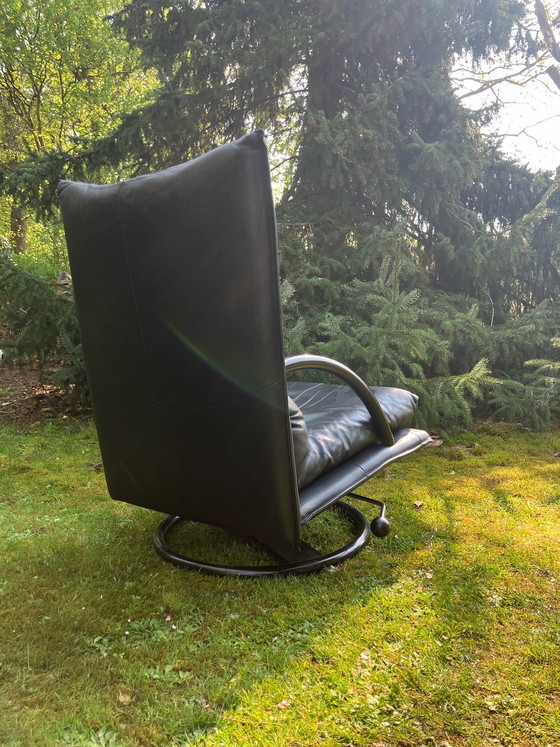 Image 1 of Rolf Benz BMP - Fauteuil design pivotant en cuir