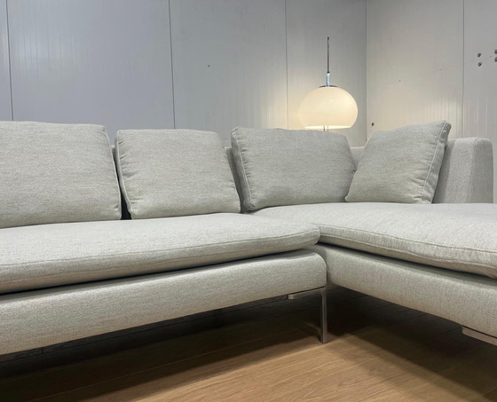 Image 1 of B&B Italia Charles Corner Sofa – Newly Upholstered (Ecru)