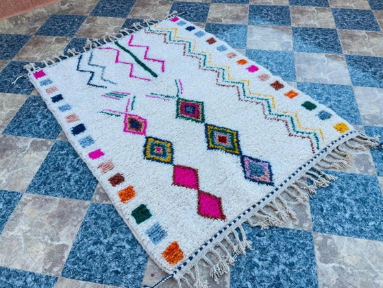 Authentic Handwoven Berber Moroccan Rug 200cmx280cm – Rugs & carpets, Cotton (photo 8 of 10)