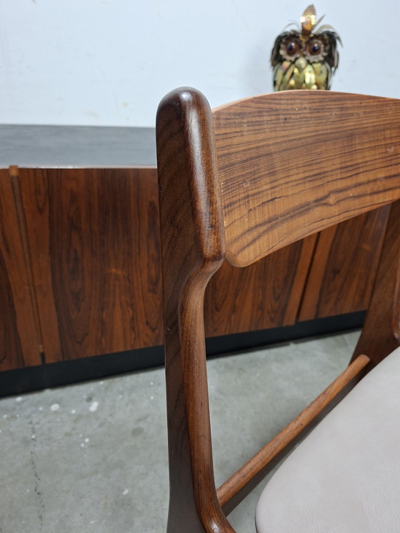 Image 1 of Set di 4 Erik Buch rivestiti in pelle ricondizionati