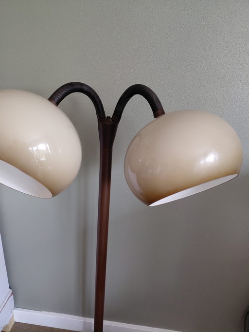 Vintage retro staande lamp herda style