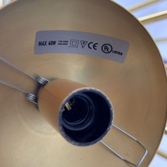 Image 1 of Italian Murano Glass and Brass Sputnik Chandelier, Yellow and Purple Spheres