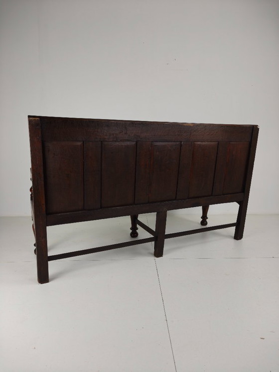 18th Century Georgian Oak Settle Bench – Dated Circa 1790 – Couches, Wood (photo 8 of 13)