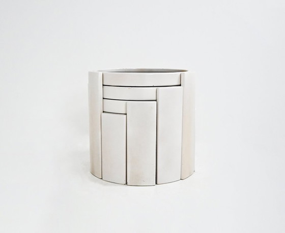 Image 1 of Tavolini impilabili modello 780 di Gianfranco Frattini per Cassina, anni '60, set da 4