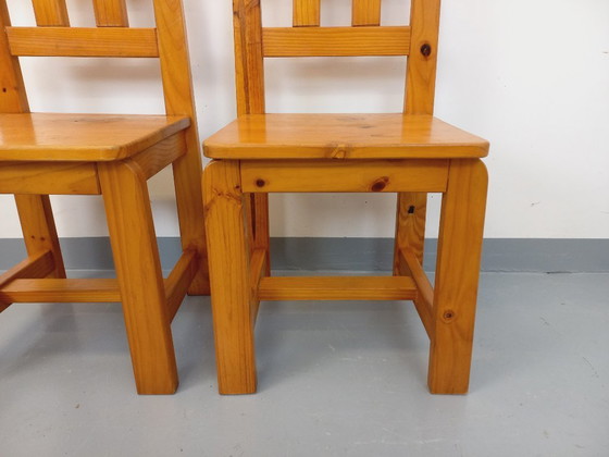 Image 1 of Pair of vintage pine chairs from the 70s/80s