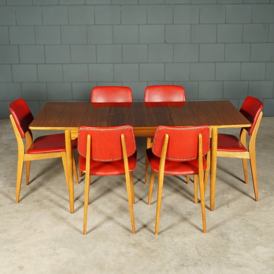 Image 1 of Vintage Dining Room Set - Hainke Patent Tische - 1960s