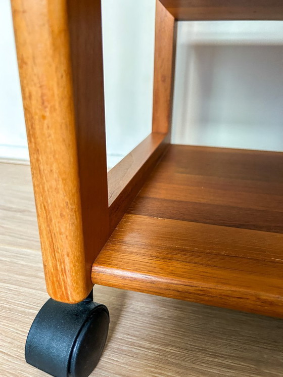 Image 1 of Vintage mid-century trolley gemaakt in Denemarken (teak)hout