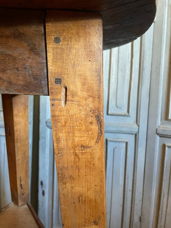 Cricket Table Side Table 19th Century, Wood, Brown, Rustic (photo 8 of 10)