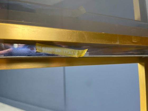 Image 1 of Italienischer Getränkewagen aus Messing und Chrom im Stil von Romeo Rega, 1970er Jahre