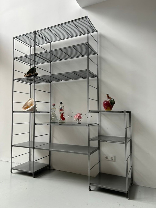 Étagère vintage Ikea Niels Gammelgaard « Peter » – wandrek, Glass, Metal