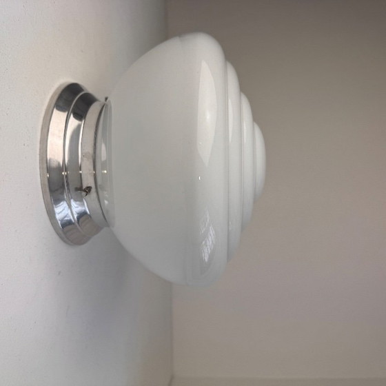 Image 1 of Lampada da parete o da soffitto Art Déco Opaline