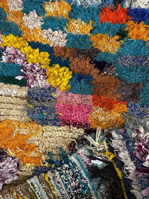 Marokkanischer Vintage-Teppich aus Beni Ourain-Wolle, 80 x 180 cm, Berberteppich aus Marokko