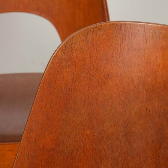 Image 1 of Set van 4 vintage stoelen van Oswald Haerdtl voor Ton, 1960.