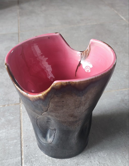 Vaso in ceramica E.Covain a Vallauris