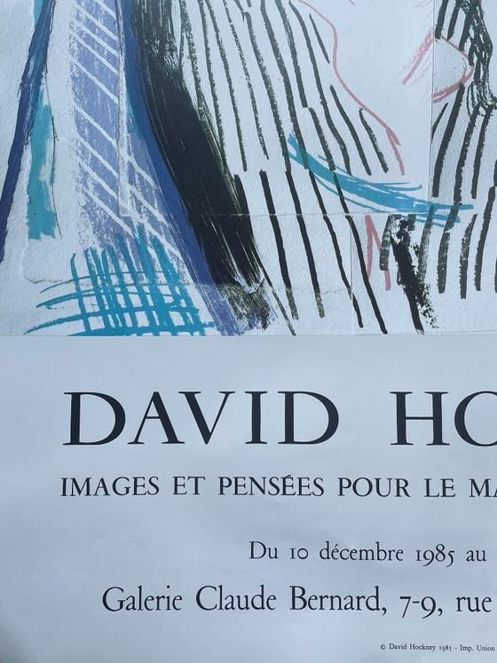 Originele vintage poster van David Hockney (1985) – Paper (photo 8 of 9)