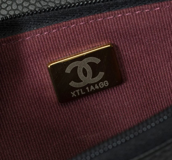 Image 1 of Portafoglio Sac CHANEL con catena en Cuir Noir - 101614%%