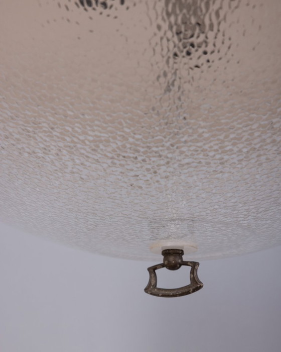 Image 1 of Vintage jaren 70 duifgrijze plexiglas kroonluchter, Italiaans design