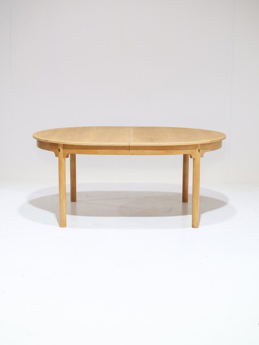 Tavolo da pranzo ovale XL Øresund Børge Mogensen allungabile in rovere – eettafels, Wood, Vintage (photo 2 of 21)