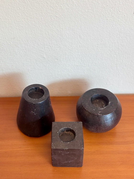 Portacandele brutalisti vintage in ceramica – the cute vintage (photo 7 of 8)