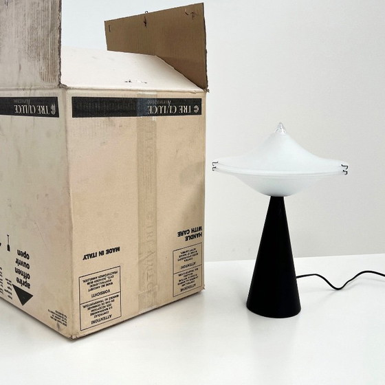 Image 1 of Schwarze Alien-Tischleuchte von Cesaro L. für Tre Ci Luce, 1980er Jahre