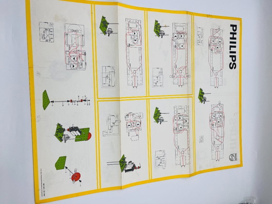 Image 1 of Lot of 11 technical diagrams for Philips games, 1967