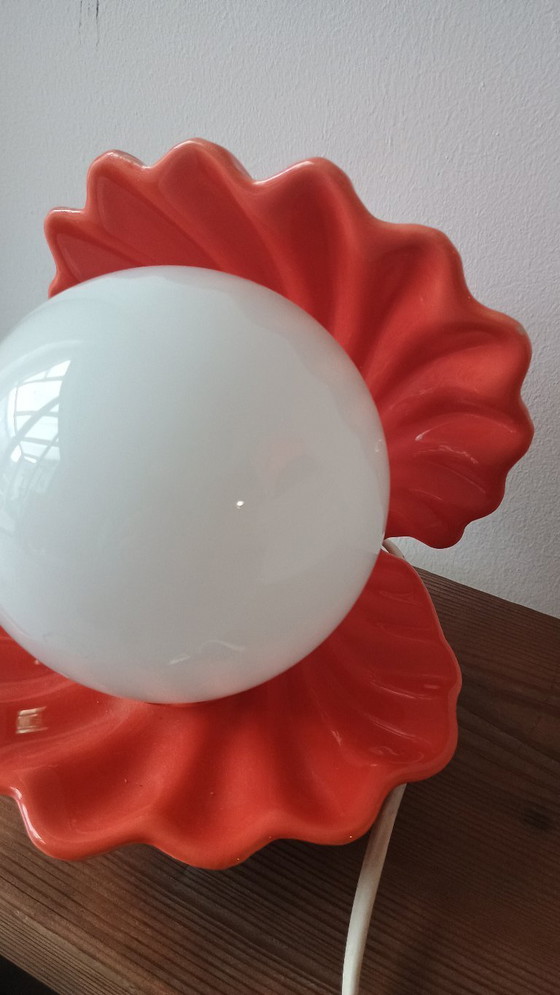 Image 1 of schelplamp uit de jaren 70