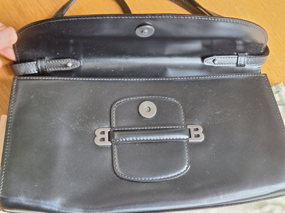 Vintage Bally Leather Shoulder Bag / Clutch, 90s, Incl. dustbag, Crossbody bags, Calfskin, Black (photo 5 of 14)