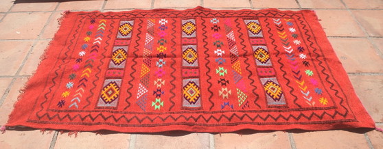 Nuovo Tappeto Berbero Marocchino in Lana Tessuto a Mano 210 × 127 cm | Autentico Amazigh Hanbel – Tappeti (photo 3 of 8)