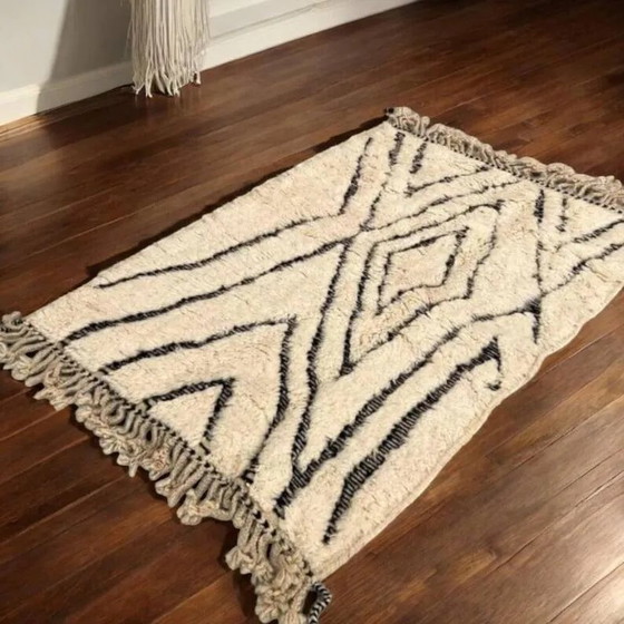 Berber Marokkaans vloerkleed 200cm x 300cm – Vloerkleden en tapijten, Wool (photo 6 of 9)