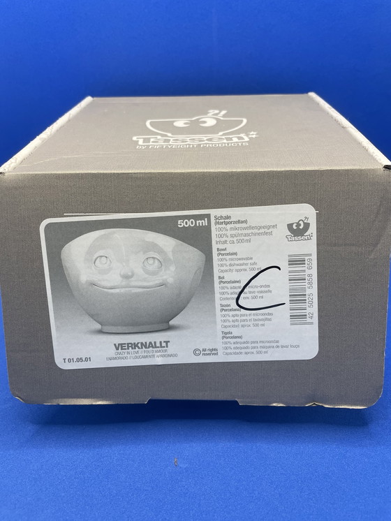 Image 1 of 2 porseleinen kommen met gezichten