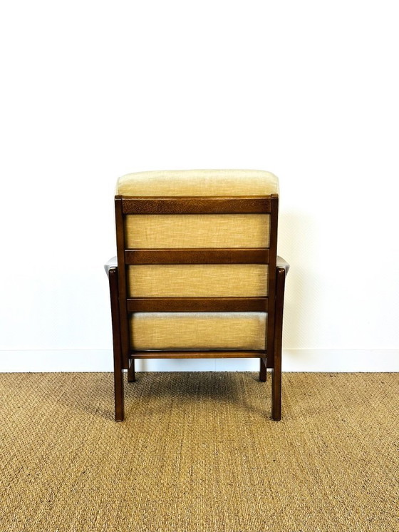 Image 1 of Schlafsofa und skandinavischer Samtsessel, 1960, 2er-Set