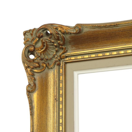 Image 1 of Goudkleurige Barok Stijl Lijst 73x63cm
