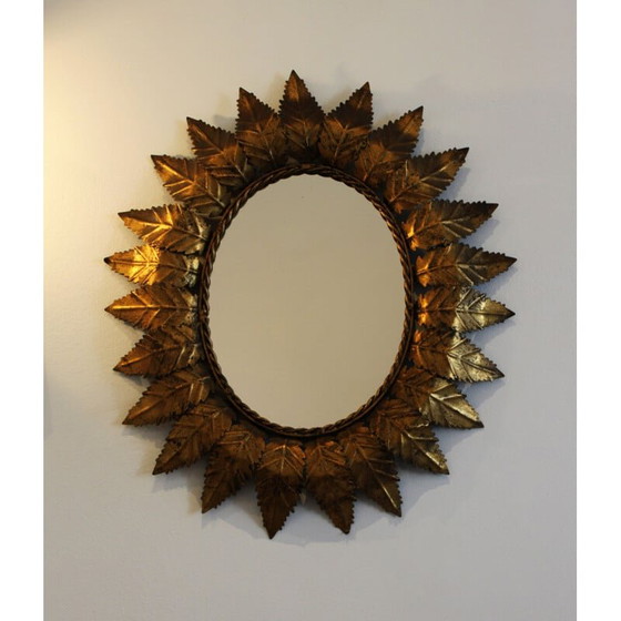 Image 1 of Vintage oval sun mirror