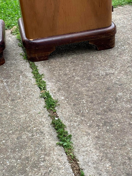 Art Deco Hungarian Nightstands, 1930s, Set of 2 – Wood (photo 3 of 6)