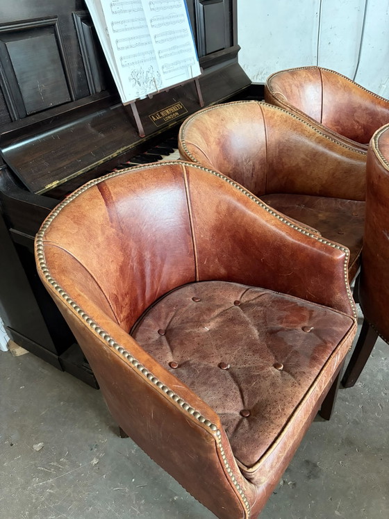 Timothy Oulton Dining Stoelen – Eetkamerstoelen, Leather, Metal (photo 5 of 8)
