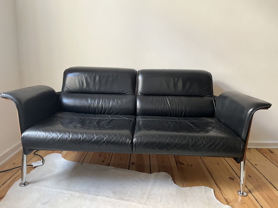Image 1 of Divano Wilkhahn Avera 826/5, 2 posti, pelle, metà secolo, Bauhaus, era spaziale